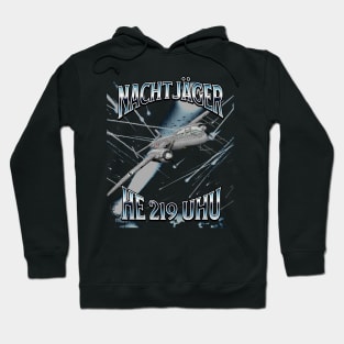 WW2 Airplane HE-219 World War Two Night Fighter Pilot Hoodie